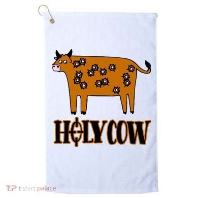 Funny Holy Cow Golf Towel