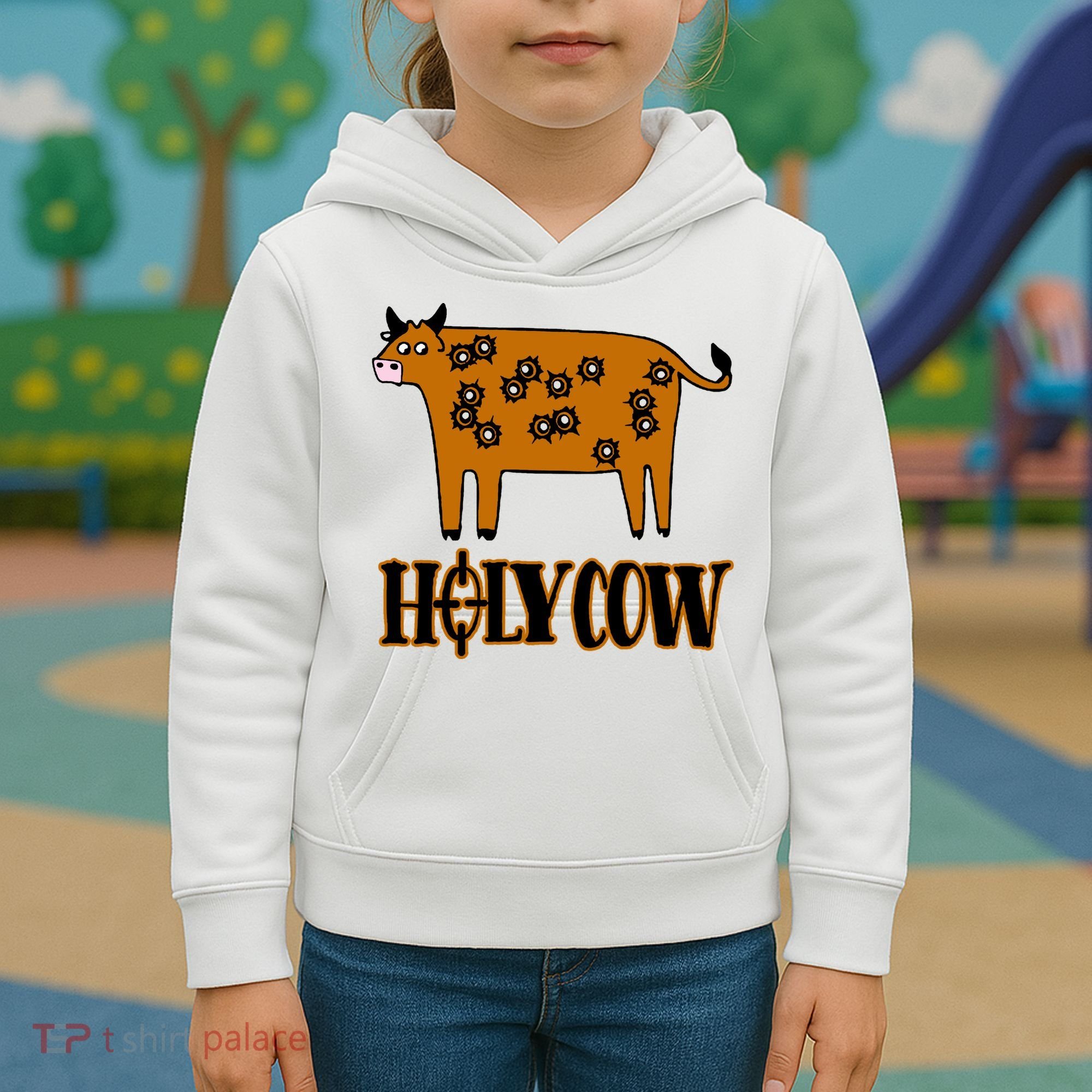 Funny Holy Cow Kids Hoodie