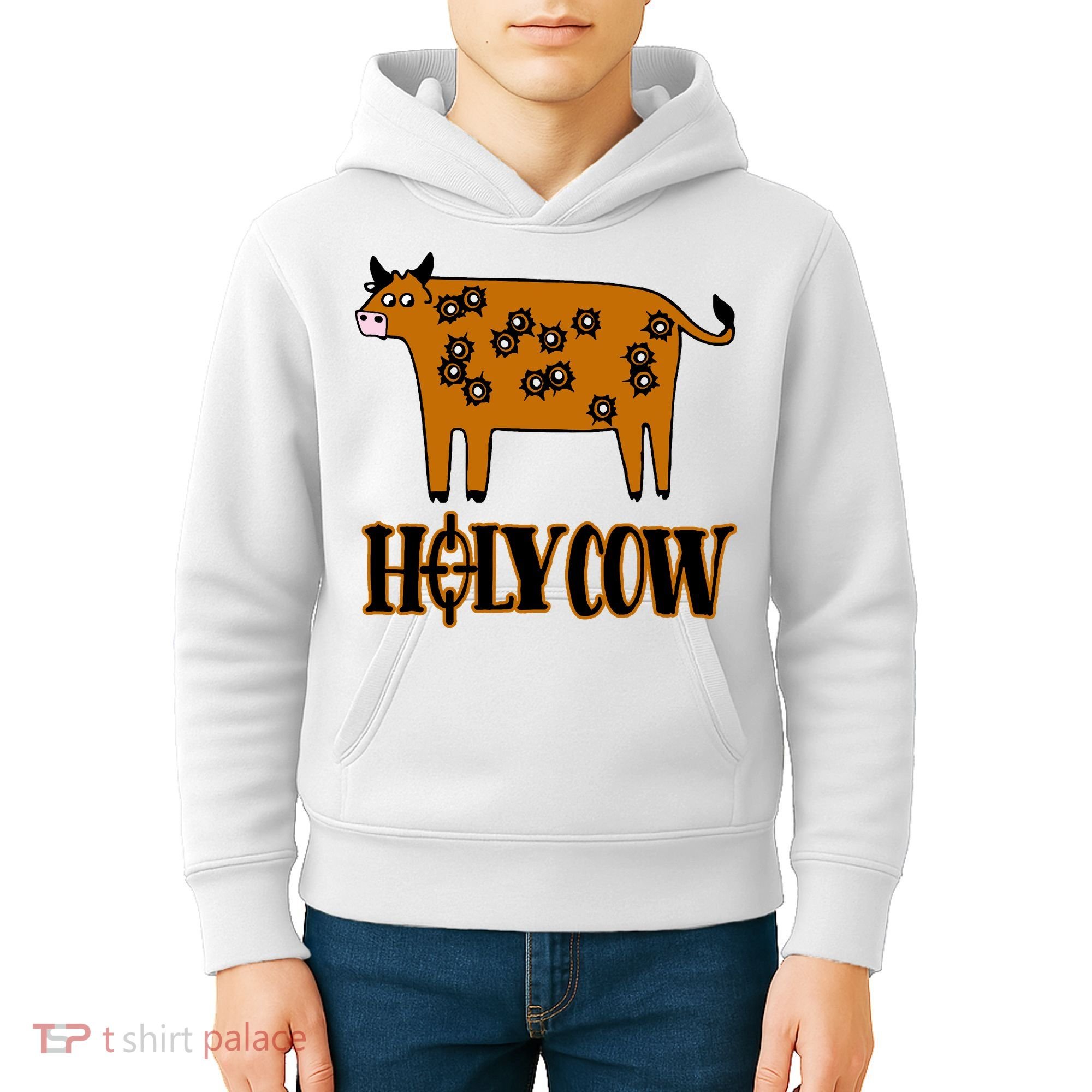 Funny Holy Cow Kids Hoodie
