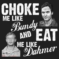 Funny Halloween, Cute Halloween, Choke Me Like Bundy Eat Me Like Dahmer Beanie thumb 2