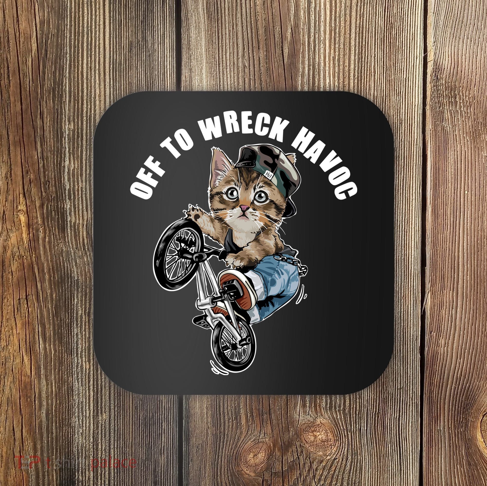 Funny Hiphop Cat Off To Wreck Havoc Coaster