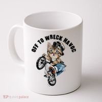 Funny Hiphop Cat Off To Wreck Havoc Coffee Mug thumb 0