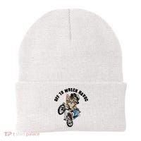 Funny Hiphop Cat Off To Wreck Havoc Beanie thumb 0
