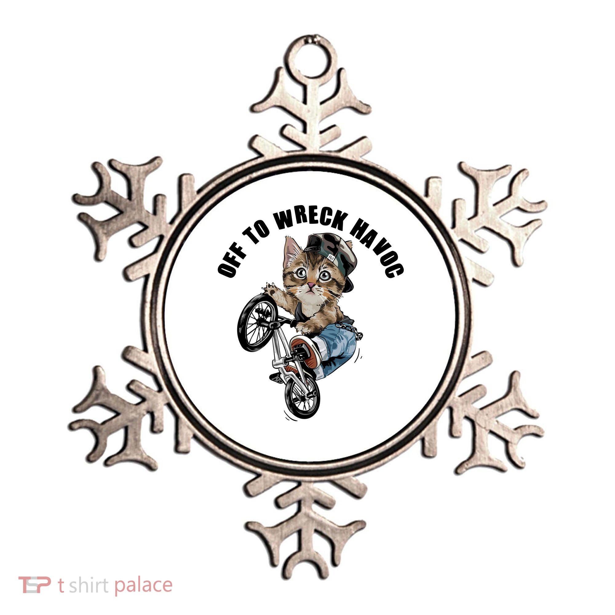 Funny Hiphop Cat Off To Wreck Havoc Ornament