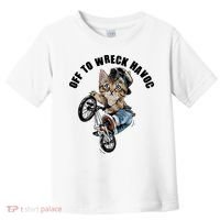 Funny Hiphop Cat Off To Wreck Havoc Toddler T-Shirt thumb 0