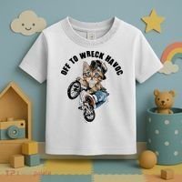 Funny Hiphop Cat Off To Wreck Havoc Toddler T-Shirt thumb 3