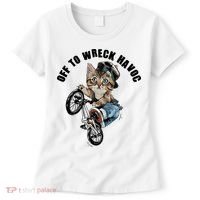 Funny Hiphop Cat Off To Wreck Havoc Women's T-Shirt thumb 0
