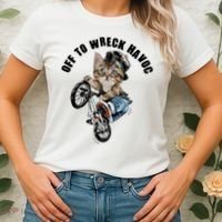 Funny Hiphop Cat Off To Wreck Havoc Women's T-Shirt thumb 2