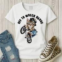 Funny Hiphop Cat Off To Wreck Havoc Women's T-Shirt thumb 3