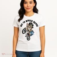 Funny Hiphop Cat Off To Wreck Havoc Women's T-Shirt thumb 4