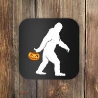 Funny Halloween, Cute Halloween, Bigfoot Sasquatch Halloween Pumpkin Coaster thumb 0