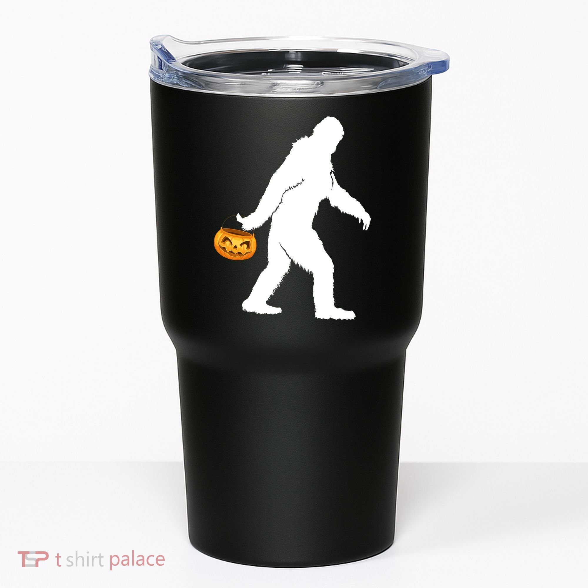 Funny Halloween, Cute Halloween, Bigfoot Sasquatch Halloween Pumpkin Tumbler