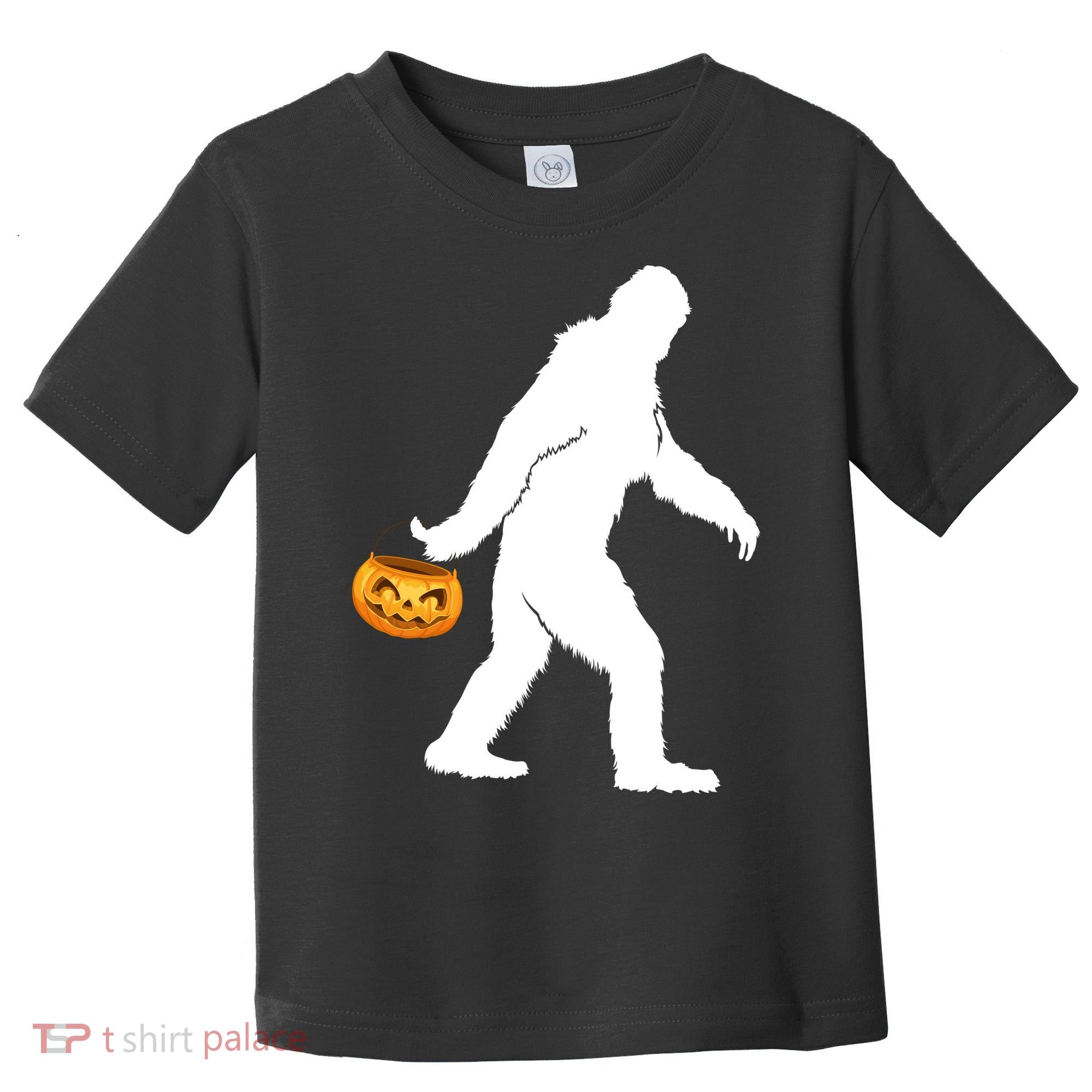 Funny Halloween, Cute Halloween, Bigfoot Sasquatch Halloween Pumpkin Toddler T-Shirt
