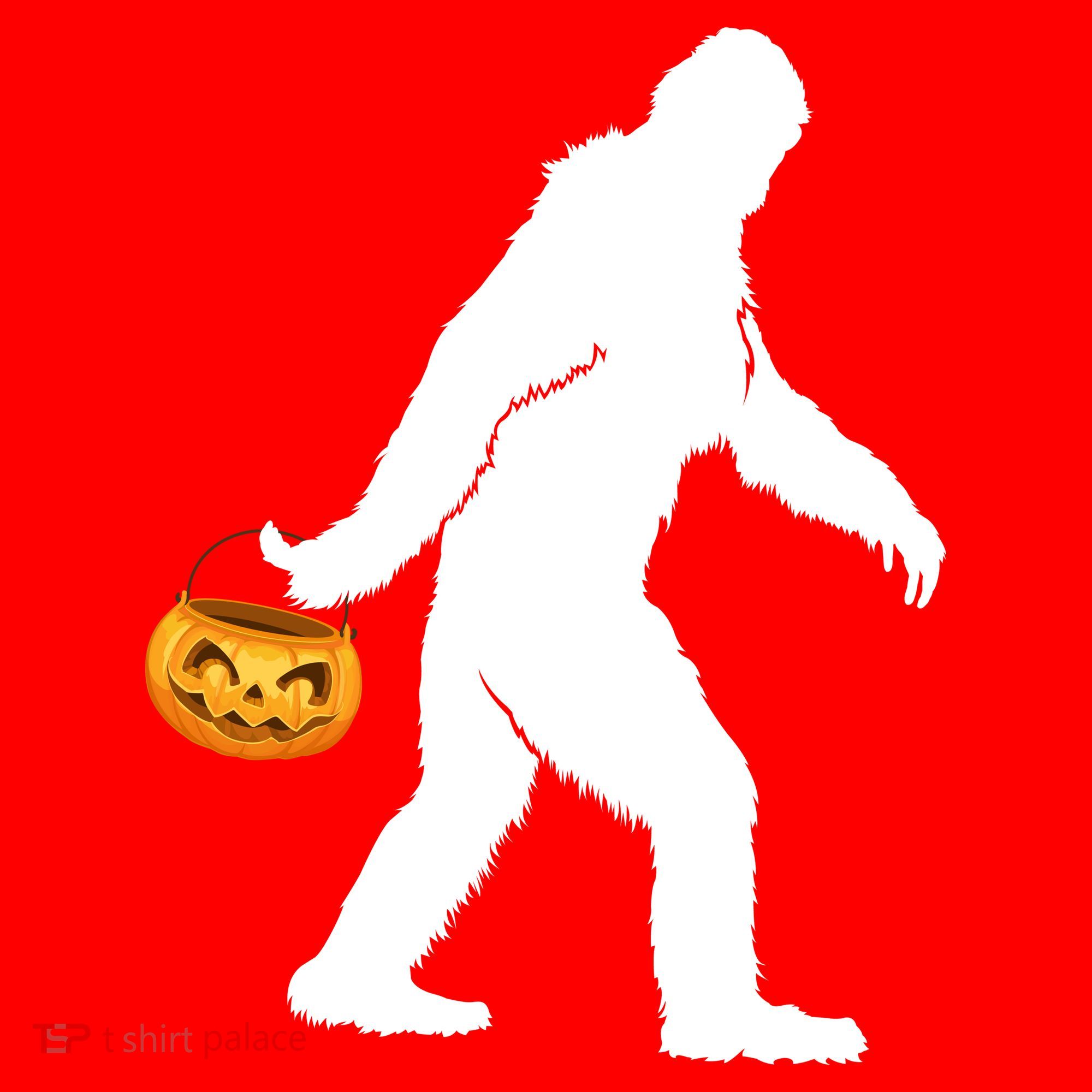 Funny Halloween, Cute Halloween, Bigfoot Sasquatch Halloween Pumpkin Santa Hat