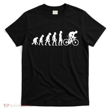 Funny Human Cycling Evolution Athlete Bike Cyclist Biker T-Shirt