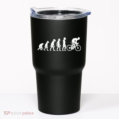 Funny Human Cycling Evolution Athlete Bike Cyclist Biker Tumbler