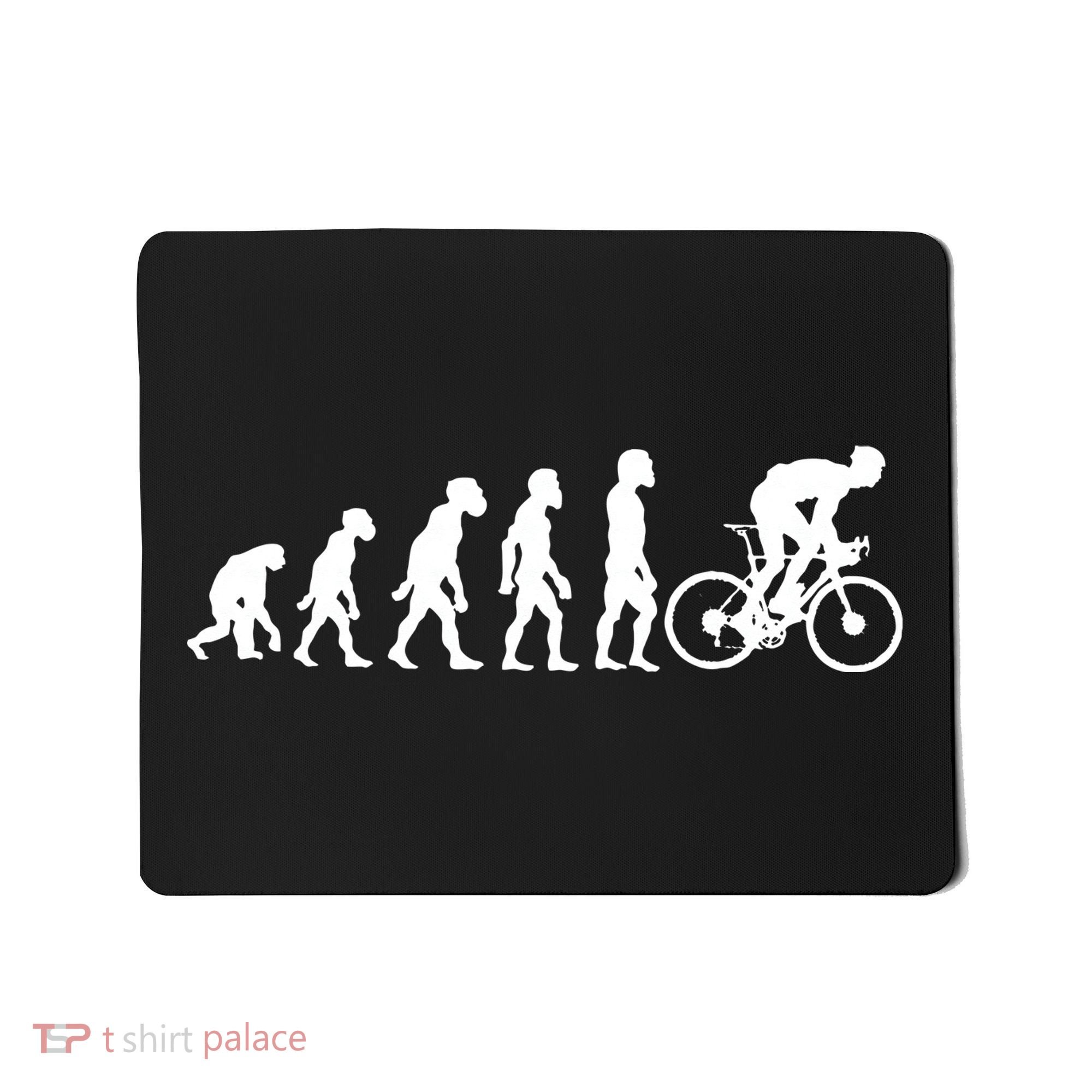 Funny Human Cycling Evolution Athlete Bike Cyclist Biker Mousepad