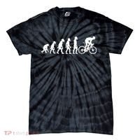 Funny Human Cycling Evolution Athlete Bike Cyclist Biker Tie-Dye T-Shirt thumb 0