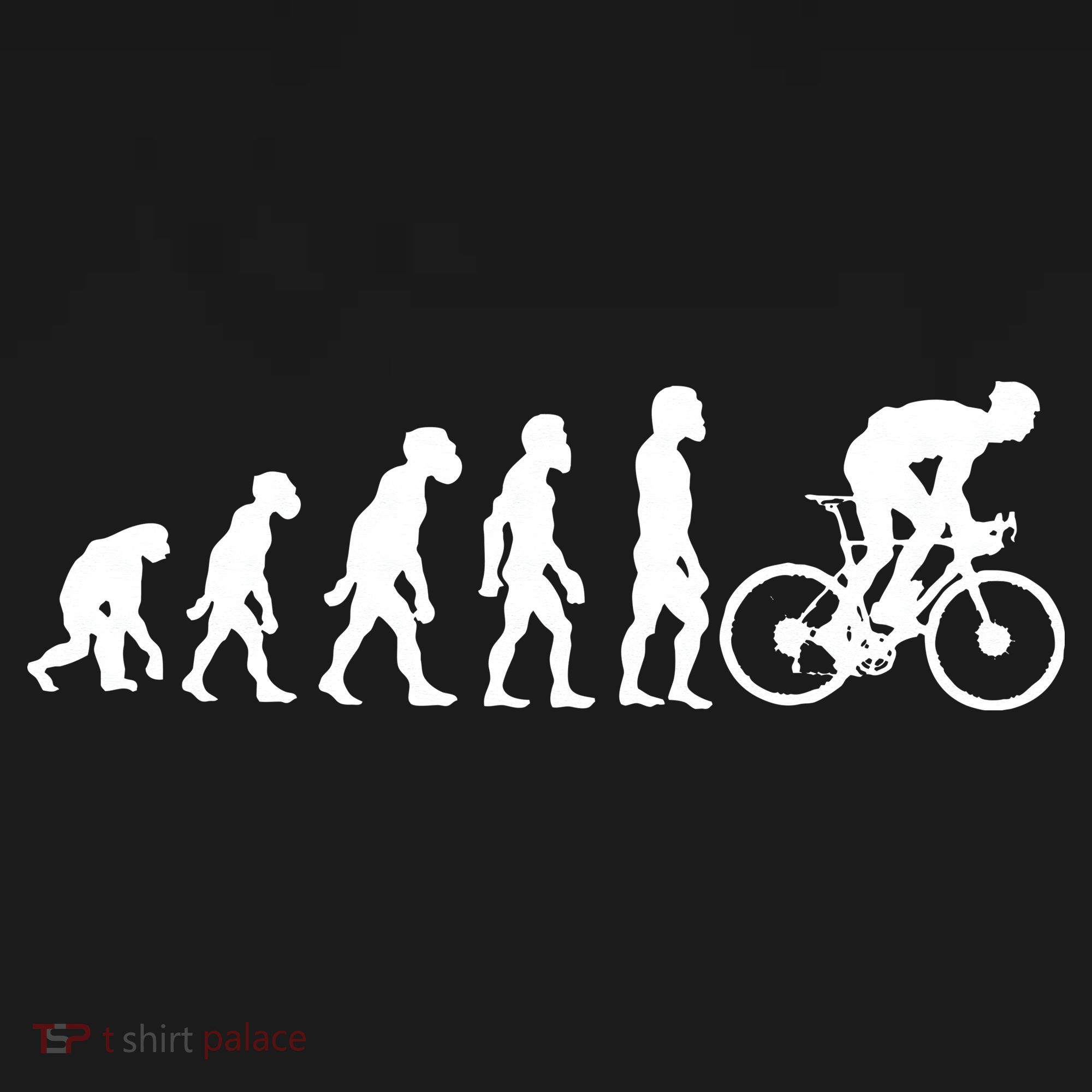 Funny Human Cycling Evolution Athlete Bike Cyclist Biker Tie-Dye T-Shirt