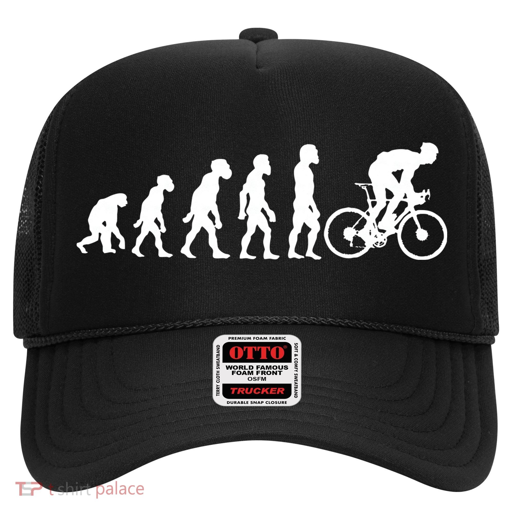 Funny Human Cycling Evolution Athlete Bike Cyclist Biker Hat