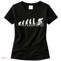 Funny Human Cycling Evolution Athlete Bike Cyclist Biker Women's T-Shirt thumb 0