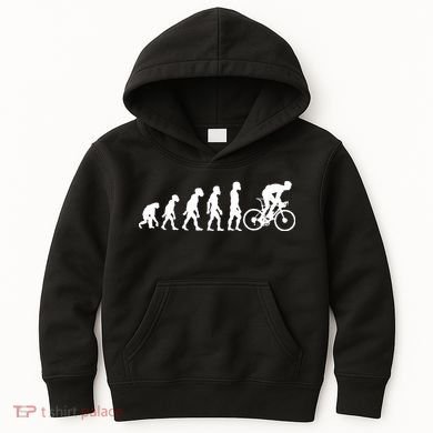 Funny Human Cycling Evolution Athlete Bike Cyclist Biker Kids Hoodie