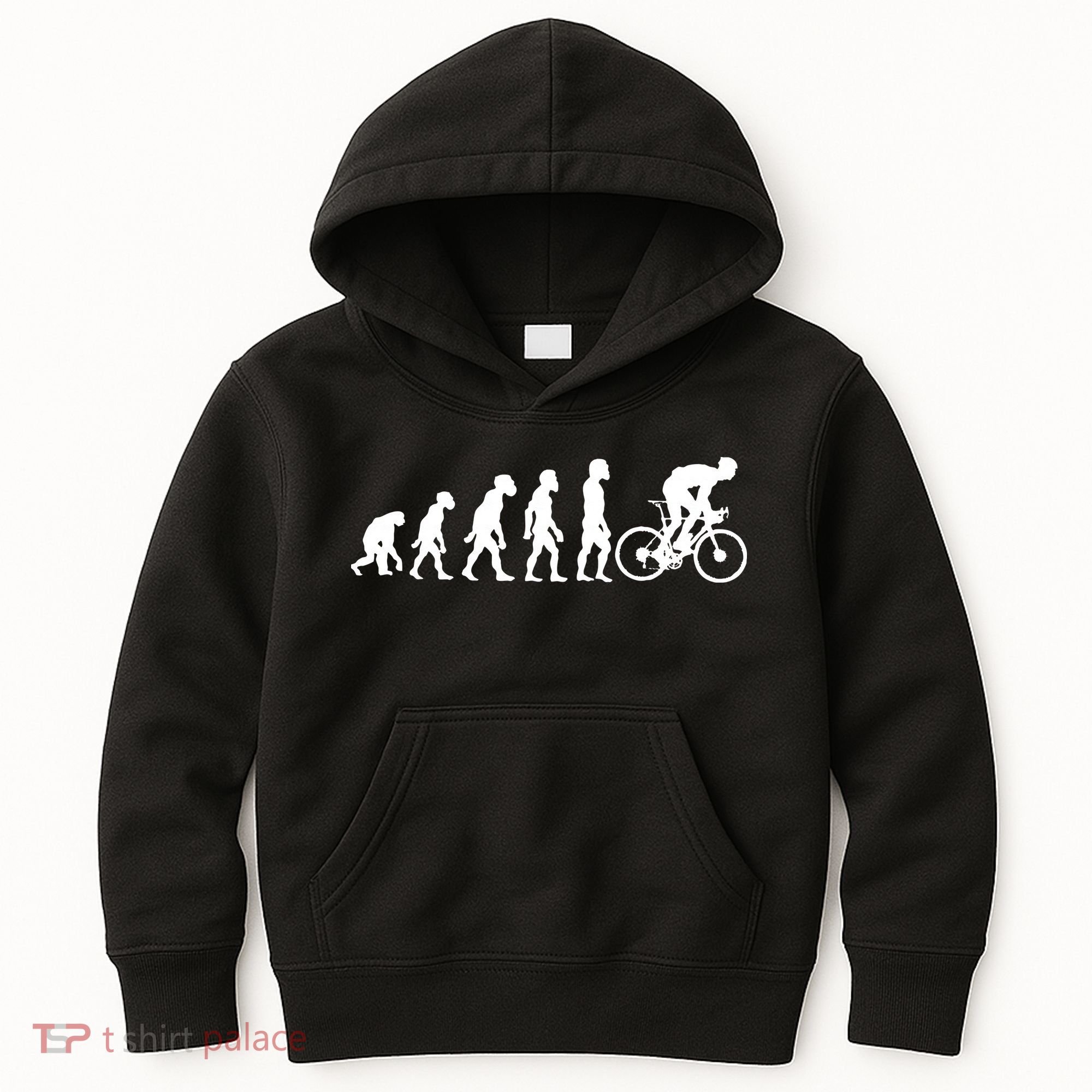 Funny Human Cycling Evolution Athlete Bike Cyclist Biker Kids Hoodie