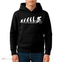 Funny Human Cycling Evolution Athlete Bike Cyclist Biker Kids Hoodie thumb 4