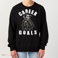 Funny Halloween Career Goals Grim Reaper Women's Sweatshirt thumb 0
