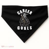 Funny Halloween Career Goals Grim Reaper USA-Made Doggie Bandana thumb 0