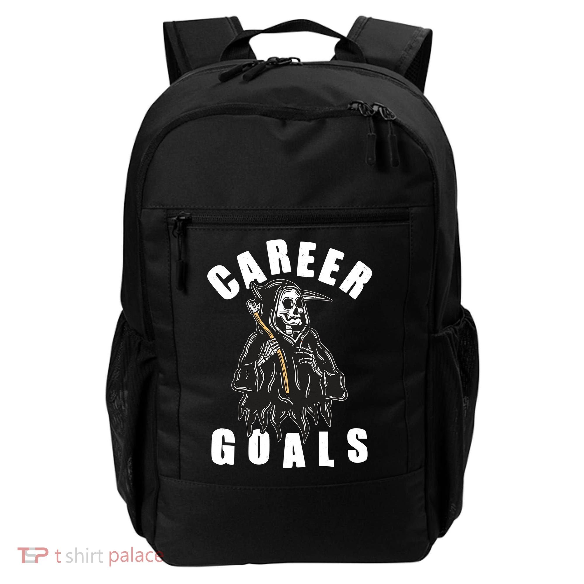 Funny Halloween Career Goals Grim Reaper Backpack