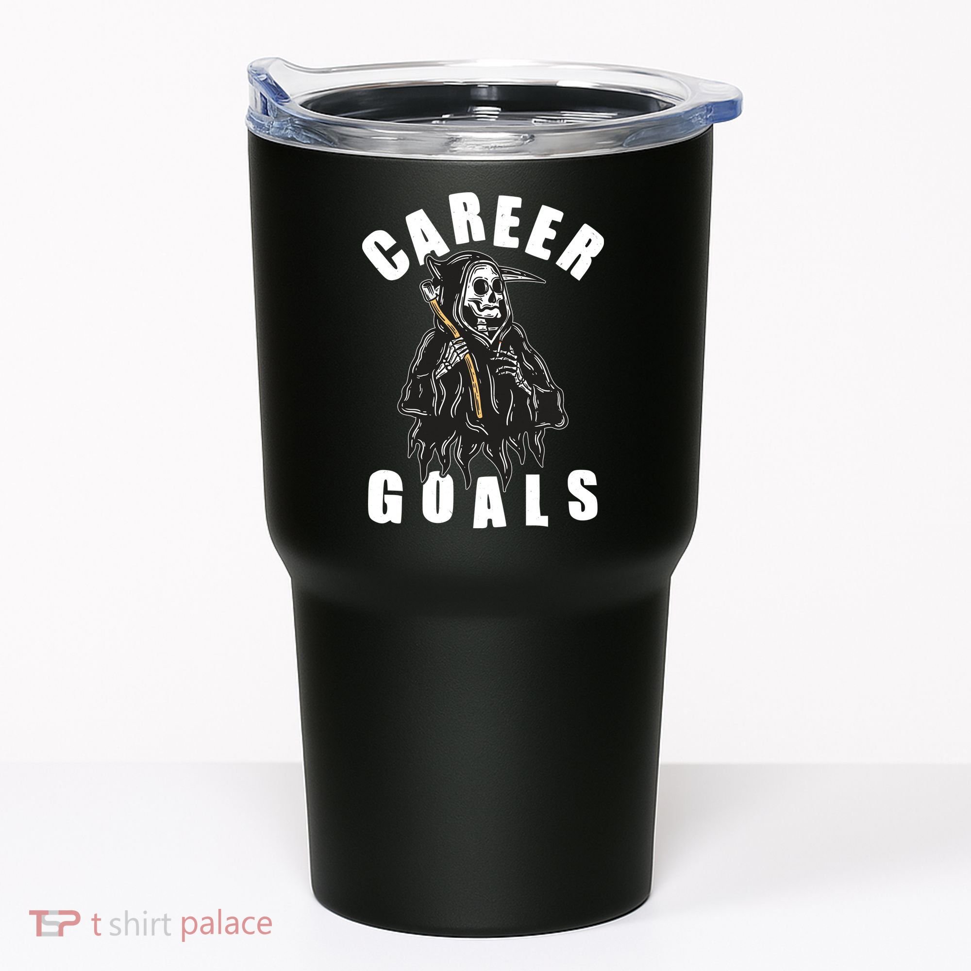 Funny Halloween Career Goals Grim Reaper Tumbler