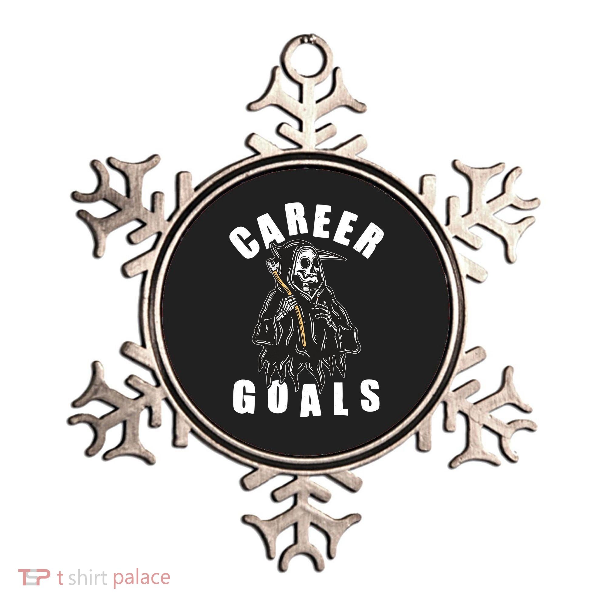 Funny Halloween Career Goals Grim Reaper Ornament