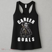 Funny Halloween Career Goals Grim Reaper Women's Tank Top thumb 3