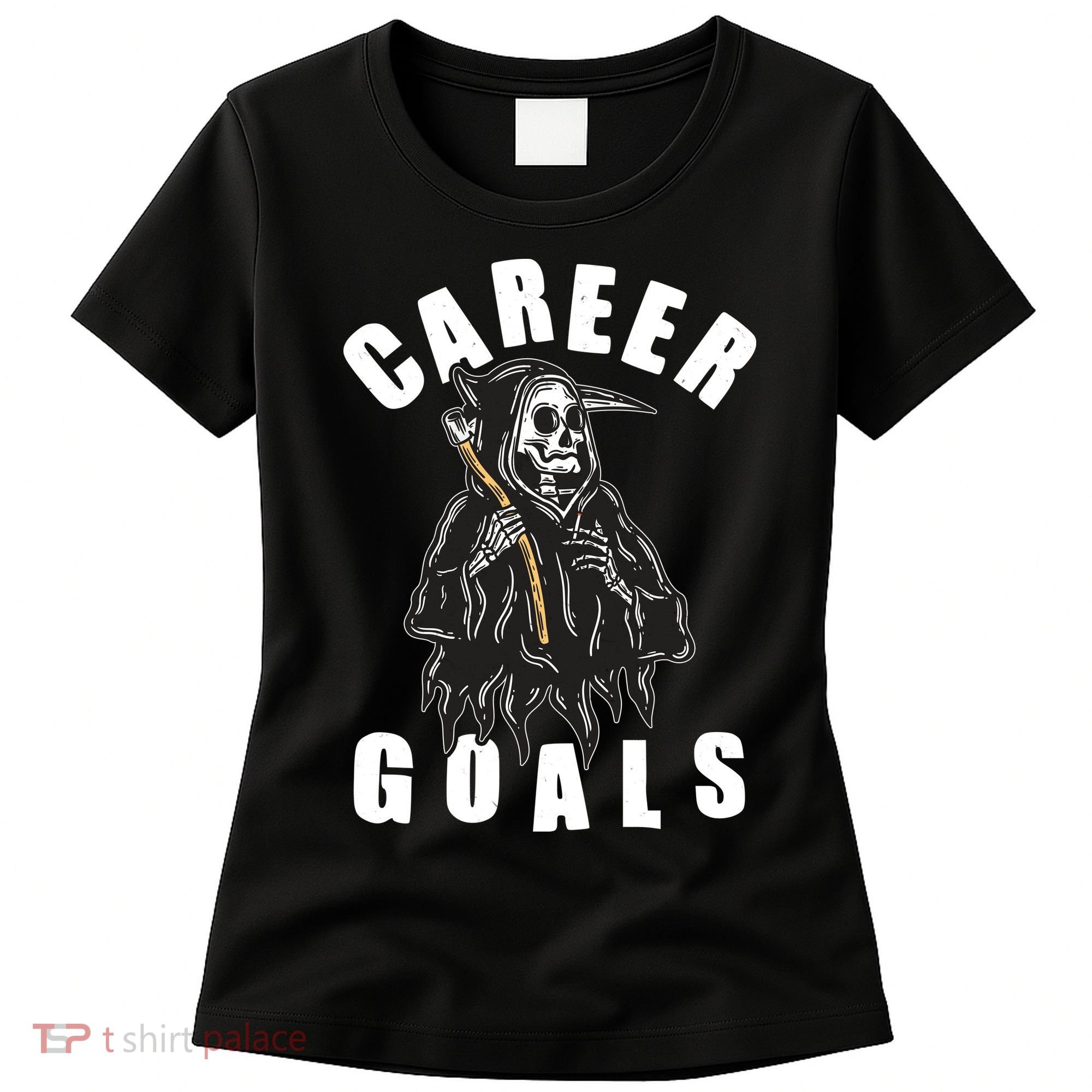 Funny Halloween Career Goals Grim Reaper Women's T-Shirt