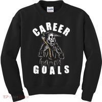 Funny Halloween Career Goals Grim Reaper Kids Sweatshirt thumb 0