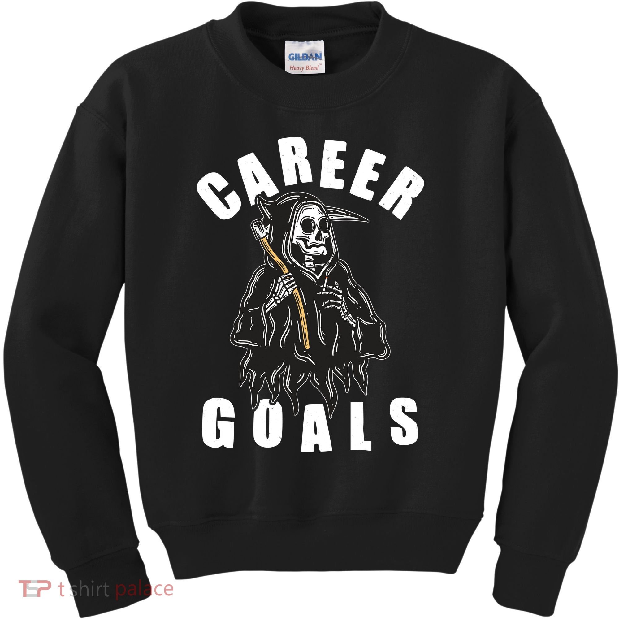 Funny Halloween Career Goals Grim Reaper Kids Sweatshirt