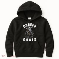 Funny Halloween Career Goals Grim Reaper Kids Hoodie thumb 0