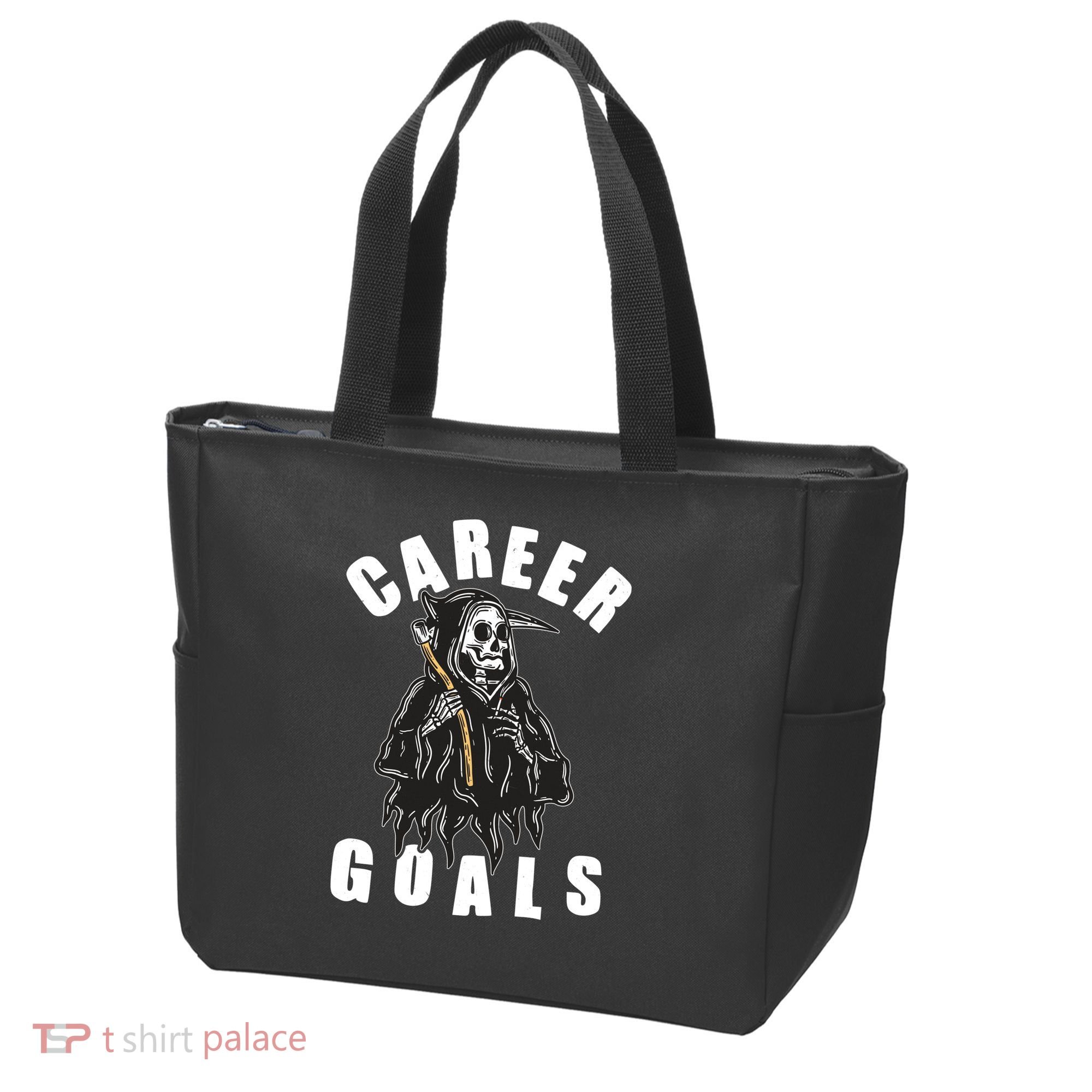 Funny Halloween Career Goals Grim Reaper Tote Bag