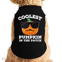 Funny Halloween Coolest Pumpkin In The Patch Gift Doggie Tank thumb 0
