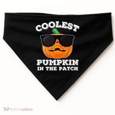 Funny Halloween Coolest Pumpkin In The Patch Gift USA-Made Doggie Bandana