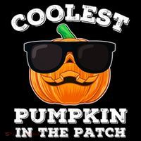 Funny Halloween Coolest Pumpkin In The Patch Gift Ornament thumb 1