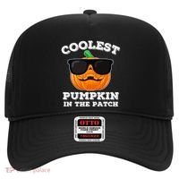 Funny Halloween Coolest Pumpkin In The Patch Gift Hat thumb 0