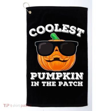Funny Halloween Coolest Pumpkin In The Patch Gift Golf Towel