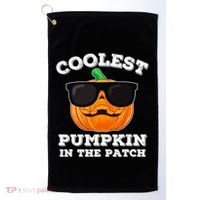 Funny Halloween Coolest Pumpkin In The Patch Gift Golf Towel thumb 0