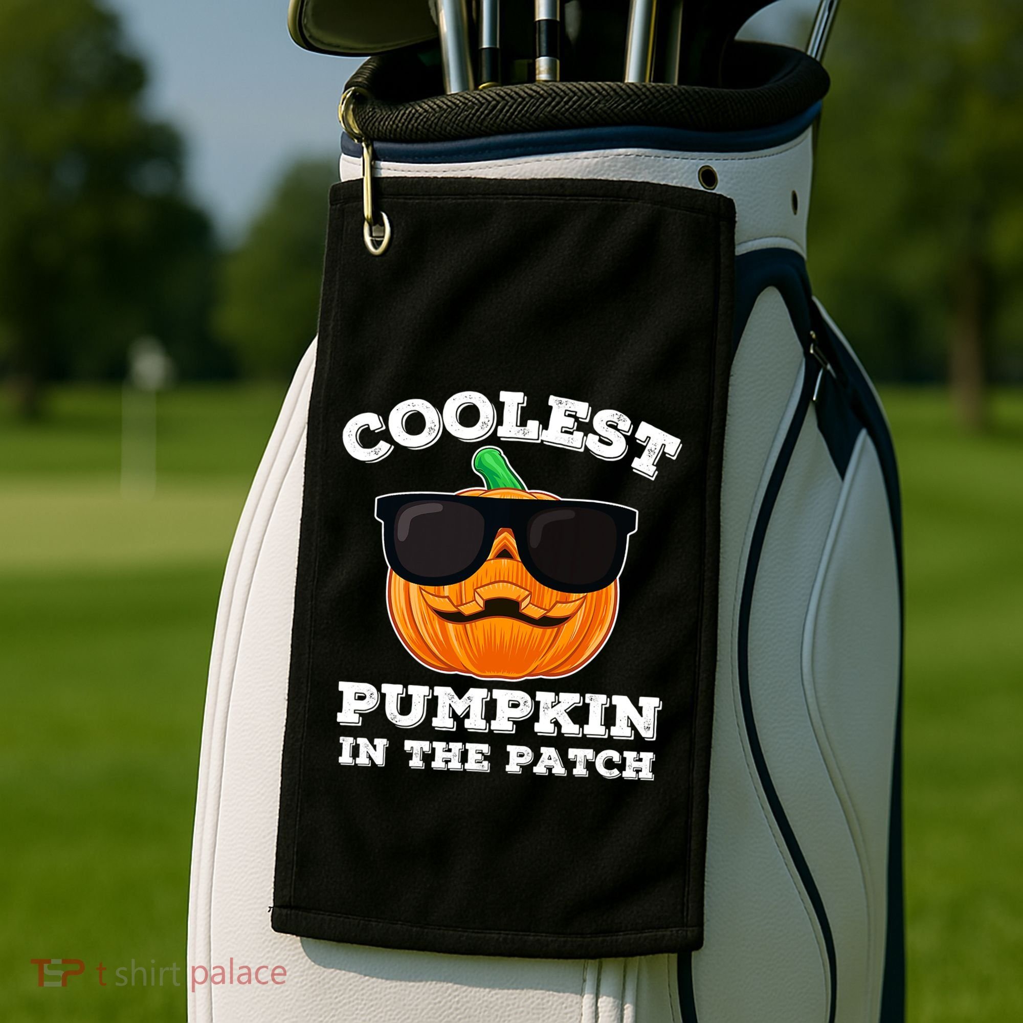 Funny Halloween Coolest Pumpkin In The Patch Gift Golf Towel