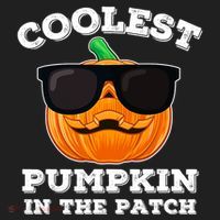 Funny Halloween Coolest Pumpkin In The Patch Gift Golf Towel thumb 3