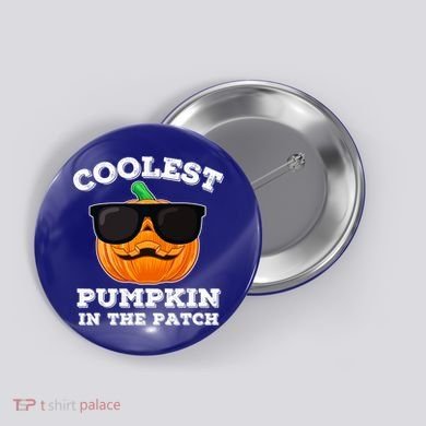 Funny Halloween Coolest Pumpkin In The Patch Gift Button