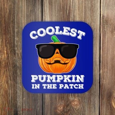 Funny Halloween Coolest Pumpkin In The Patch Gift Coaster