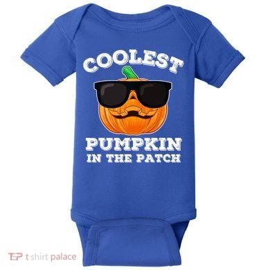 Funny Halloween Coolest Pumpkin In The Patch Gift Baby Bodysuit